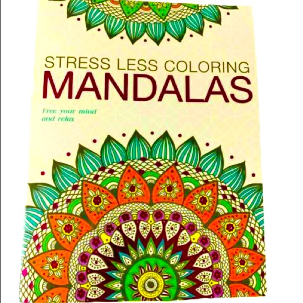 💆🏻‍♀️ STRESS LESS COLORING MANDALAS BOOK 💆🏻‍♀️
